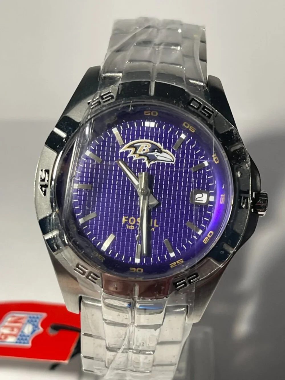 Baltimore Ravens NFL Stainless-Steel Watch by Fossil NEW (RARE)